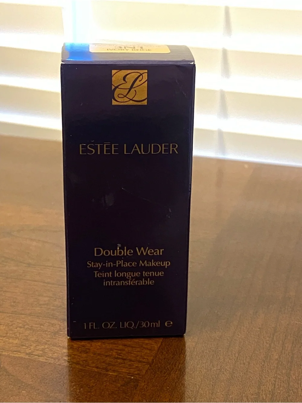 Estee Lauder Double Wear Foundation - Deep Navy Box with Gold Logo (Never Used)